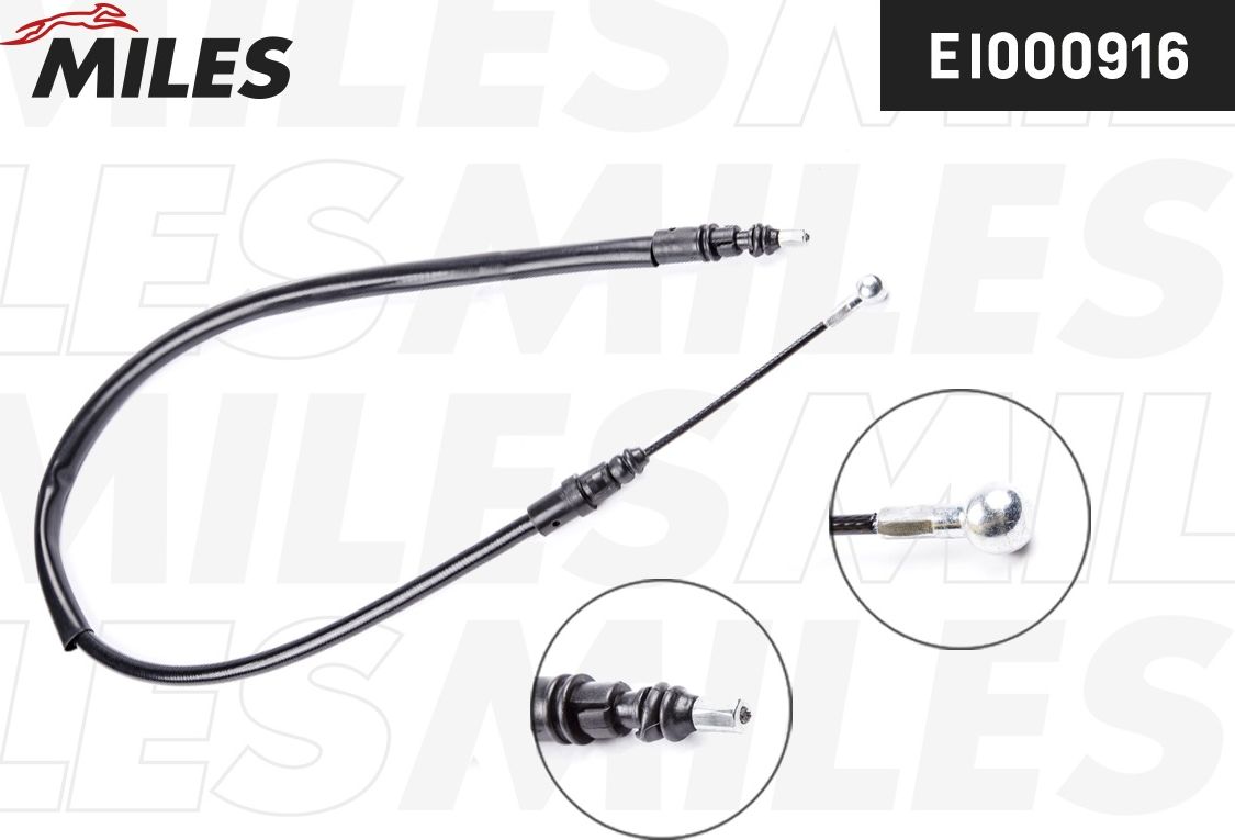 Трос ручника (тросик ручного тормоза) Miles. Артикул EI000916