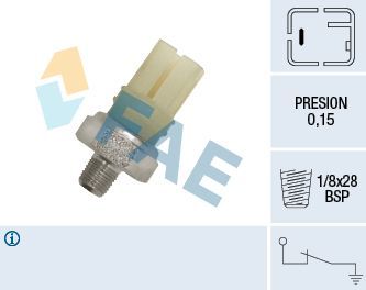 Датчик давления масла FAE для Nissan Almera Tino I 2000-2006. Артикул 12420