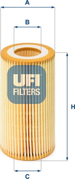 Масляный фильтр UFI. Артикул 25.001.00