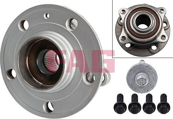 Ступичный подшипник (комплект) Fag передний для Volvo S80 I 1998-2008. Артикул 713 6605 10
