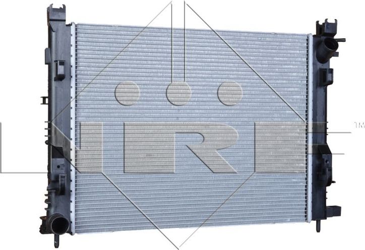 Радиатор охлаждения двигателя NRF (алюминий) для Renault Dokker 2013-2026. Артикул 58443