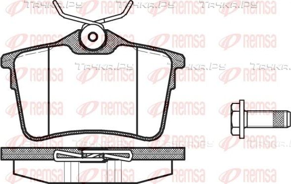 Тормозные колодки Remsa задние для Citroen Berlingo II 2008-2019. Артикул 1382.00