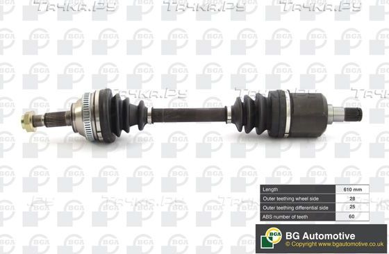 Шрус BGA. Артикул DS3605