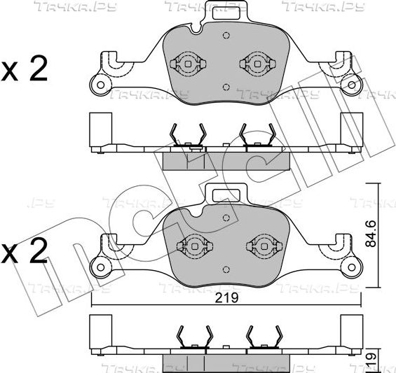 Тормозные колодки Metelli передние для BMW iX3 I (G08) 2020-2026. Артикул 22-1145-0