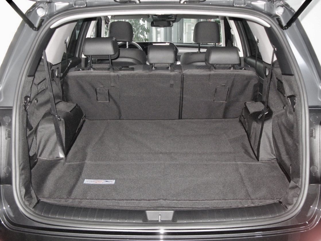 Защитный чехол AUTOSMSTUDIO "Maxi" в багажник автомобиля для Hyundai Palisade (7 мест) 11.2018-2026, серый. Артикул TP-HPL-H11-MAXI-GR