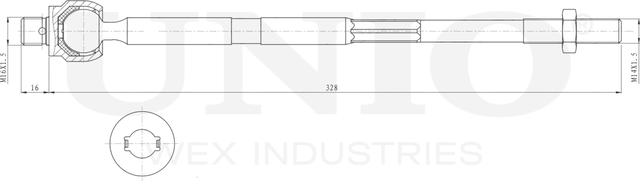 Тяга рулевая (Unio). Артикул SSP-30076