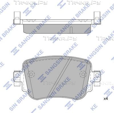 Тормозные колодки Sangsin Hi-Q задние для SEAT Leon III 2012-2026. Артикул SP1900