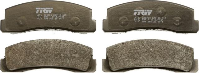 Тормозные колодки TRW COTEC передние для Chevrolet Niva I 2005-2021. Артикул GDB265