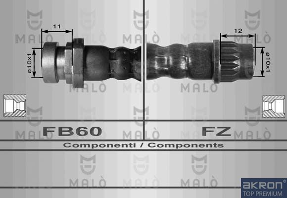 Тормозной шланг Malo. Артикул 80010