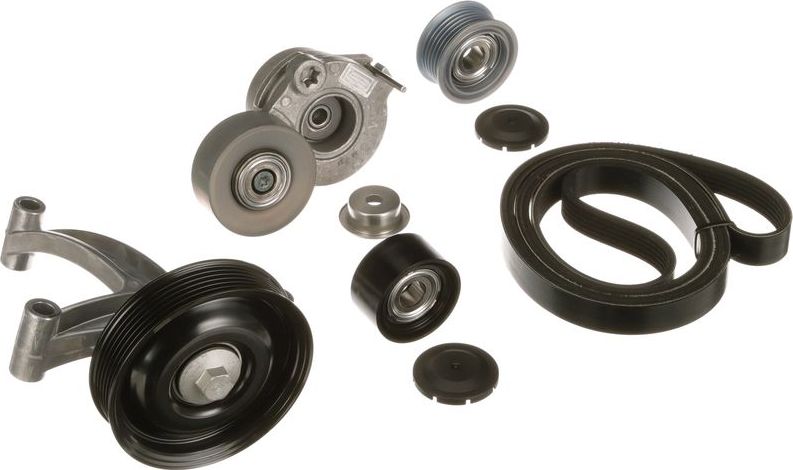 Приводной ремень поликлиновой с роликами (комплект) Gates Micro-V®. Артикул K026PK2573