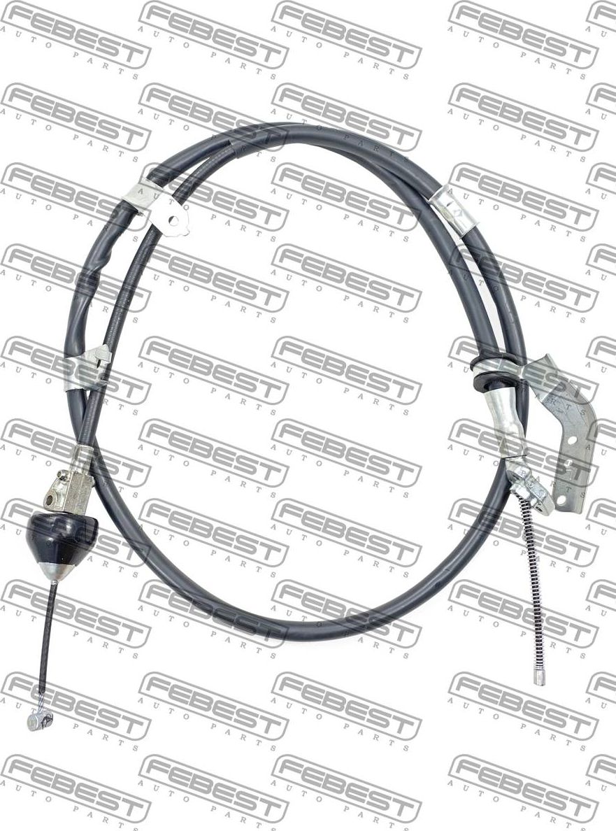 Трос ручника (тросик ручного тормоза) Febest. Артикул 0199-BCACU30LH