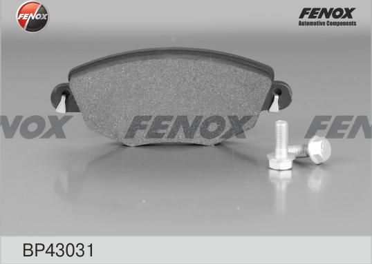 Тормозные колодки Fenox. Артикул BP43031