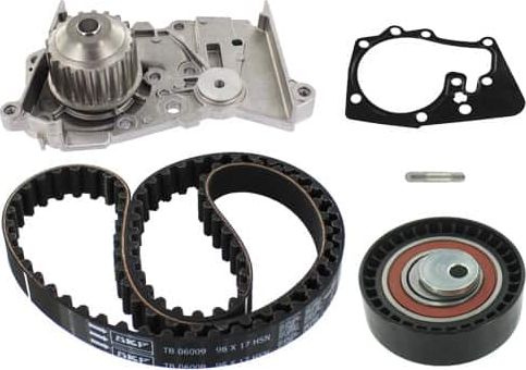 Помпа (водяной насос) с комплектом ремня ГРМ SKF. Артикул VKMC 06009