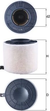 Воздушный фильтр Mahle-Knecht. Артикул LX 4410