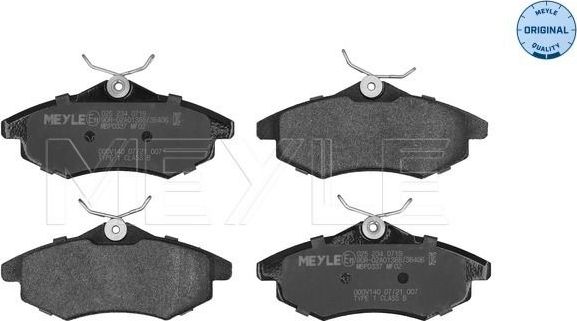 Тормозные колодки Meyle Original. Артикул 025 234 0719