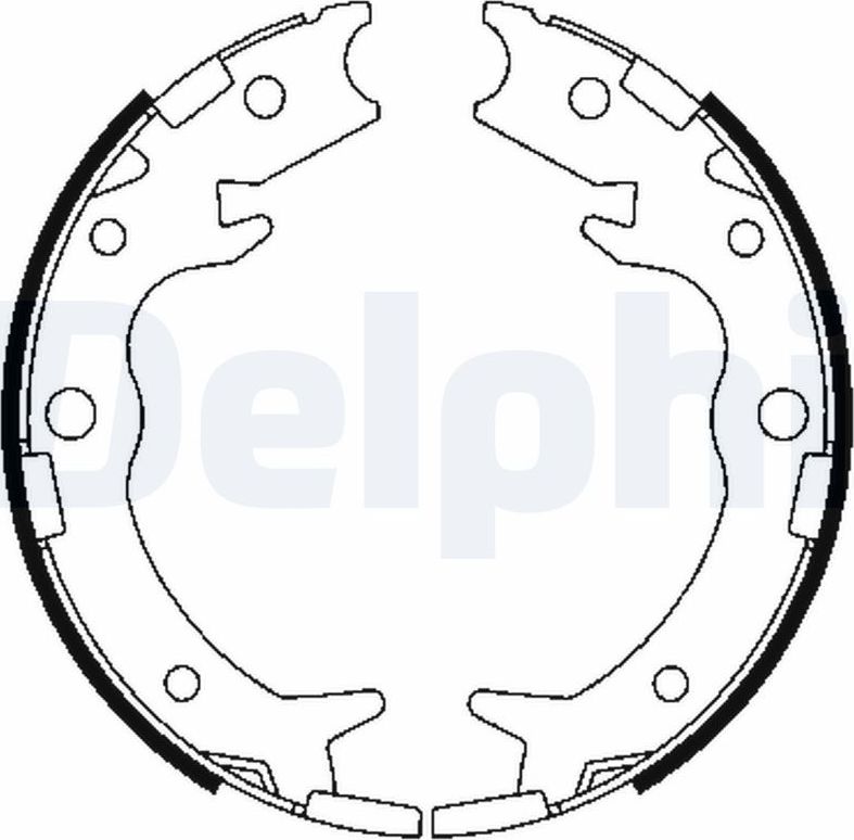 Тормозные колодки Delphi. Артикул LS1900
