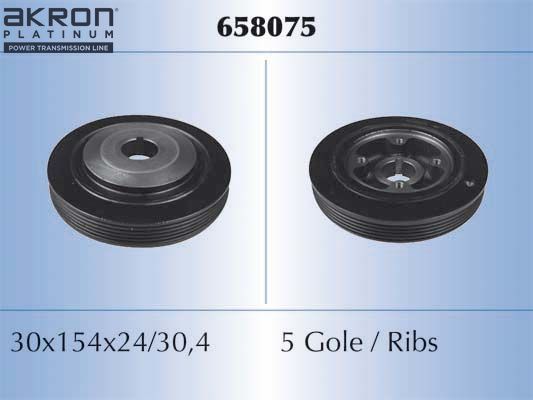 Шкив коленвала Malò для Citroen XM II 1994-2000. Артикул 658075