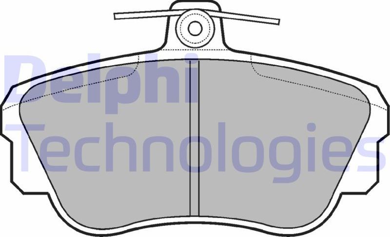 Тормозные колодки Delphi (Low-Metallic). Артикул LP639