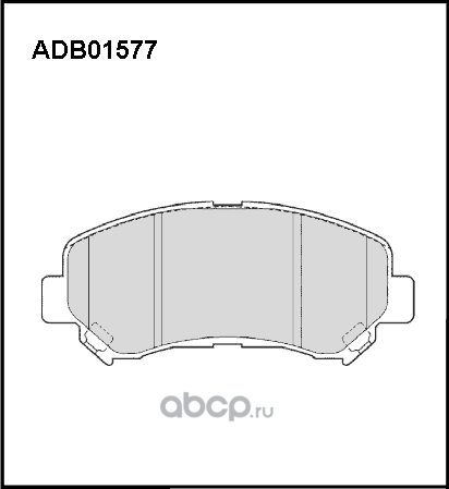 Колодки тормозные NISSAN Qashqai J10E,X-Trail T31 передние (4шт.) ALLIED NIPPON. Артикул ADB01577HD