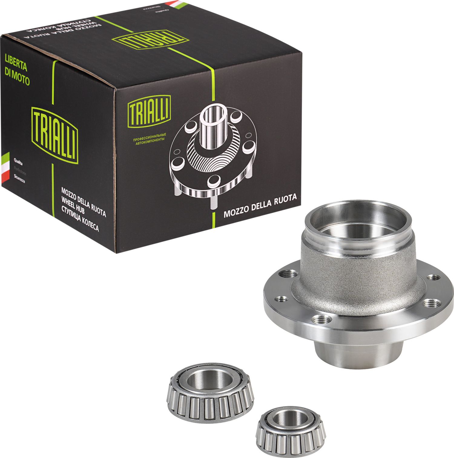 Ступица колеса с интегрированным подшипником (в сборе) Trialli передняя правая/левая для ВАЗ 2104 1985-2012. Артикул MR 0111