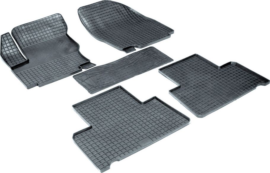 Коврики резиновые Seintex с узором сетка для салона Ford Galaxy II 2006-2015. Артикул 00367