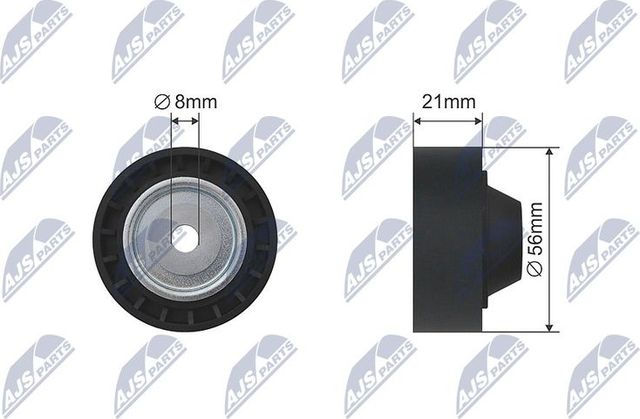 Направляющий (ведущий) ролик приводного поликлинового ремня NTY. Артикул RNK-RE-009