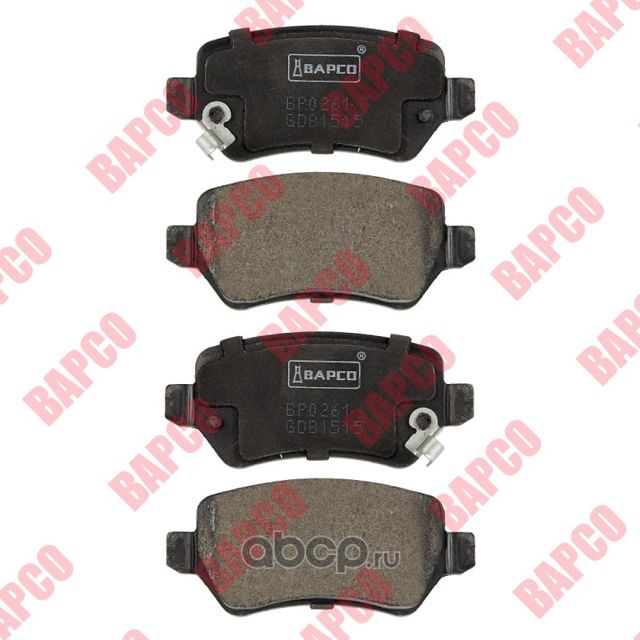 Колодки тормозные дисковые зад. KIA VENGA(YN) 10-, OPEL ASTRA, CORSA C (Bapco). Артикул BP0261
