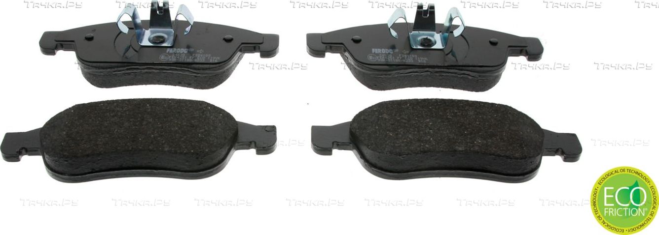 Тормозные колодки Ferodo Premier Eco Friction передние для Renault Grand Scenic III 2009-2015. Артикул FDB4180