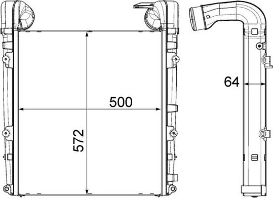 Интеркулер Mahle Premium для Volvo  FL III 2013-2026. Артикул CI 456 000P