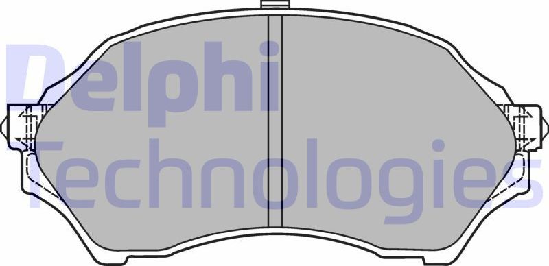 Тормозные колодки Delphi (Low-Metallic). Артикул LP1440