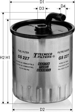 Топливный фильтр  Tecneco Filters. Артикул GS227