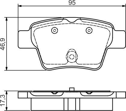 Тормозные колодки Bosch. Артикул 0 986 495 092