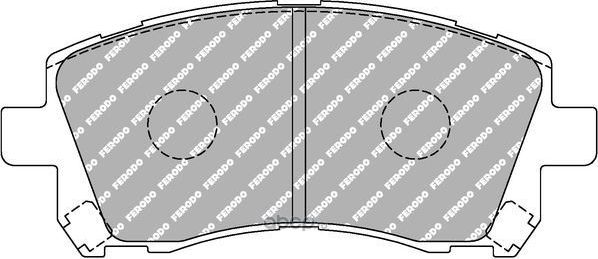 Колодки тормозные передние (Ferodo). Артикул FDS1327