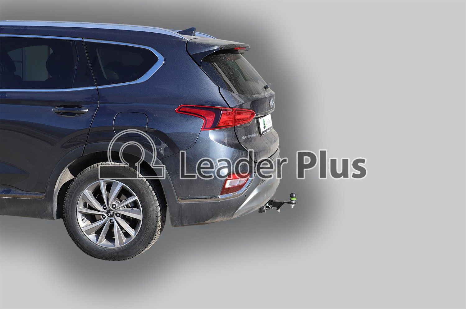 Фаркоп Лидер-Плюс для Hyundai Santa Fe IV TM дизель 2018-2021 (Съемный под квадрат 50х50). Артикул H230-E