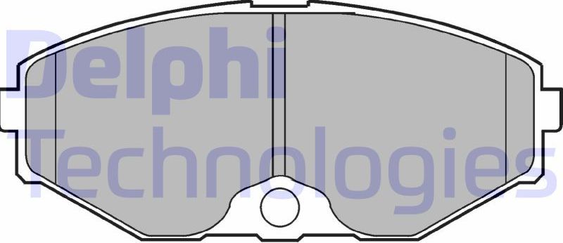 Тормозные колодки Delphi (Low-Metallic). Артикул LP1058