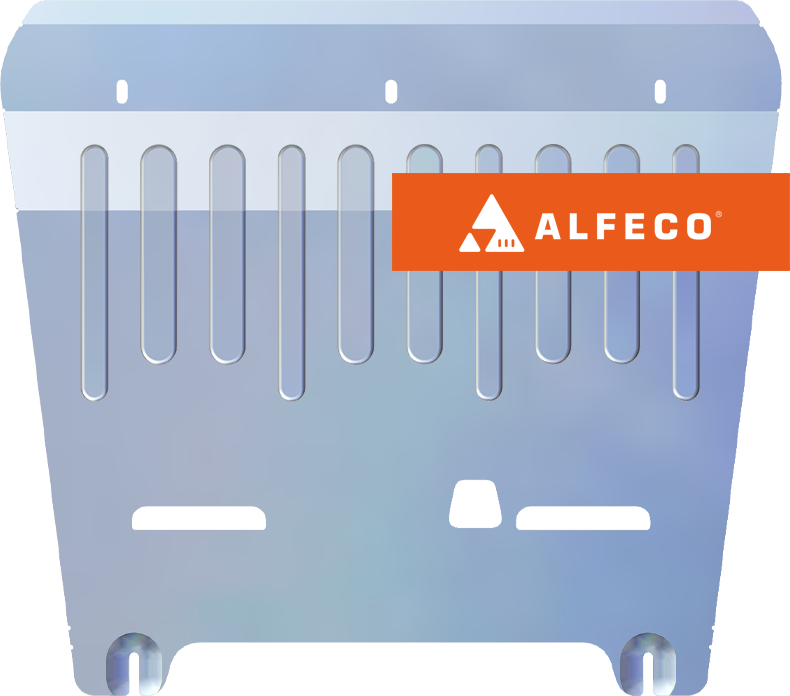 Защита алюминиевая Alfeco (4мм) для картера и КПП FAW Bestune T99 2022-2026. Артикул ALF.47.09 AL4