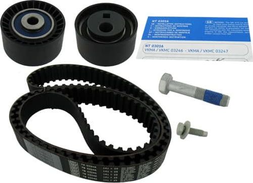 Ремень ГРМ с роликами (комплект) SKF для Lancia Zeta 1999-2000. Артикул VKMA 03246