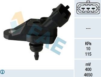 Датчик абсолютного давления (ДАД, MAP) FAE для Opel Frontera B 1998-2004. Артикул 15054