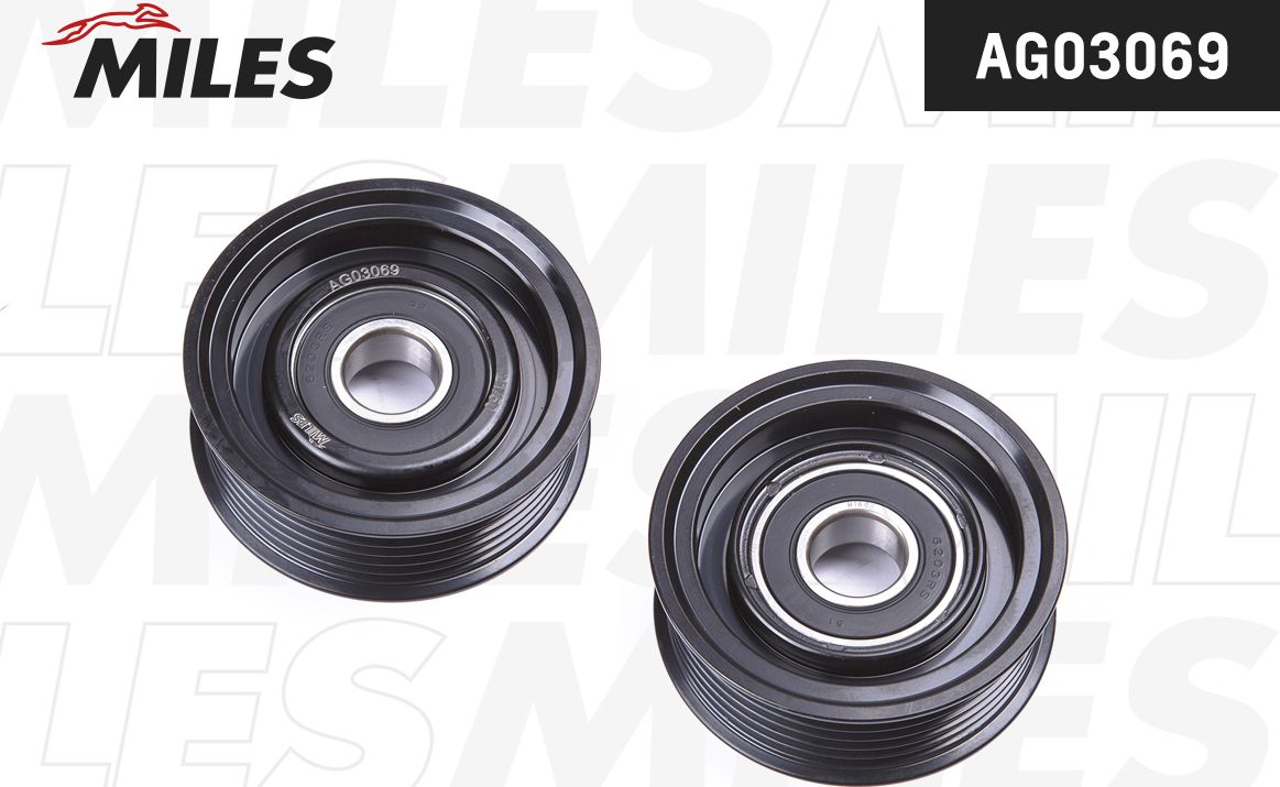 Натяжной ролик (натяжитель) приводного ремня Miles. Артикул AG03069