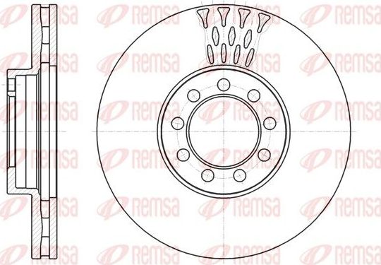 Тормозной диск Remsa. Артикул 61298.10