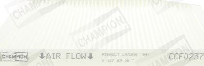 Салонный фильтр Champion для Renault Laguna I 1993-2001. Артикул CCF0237