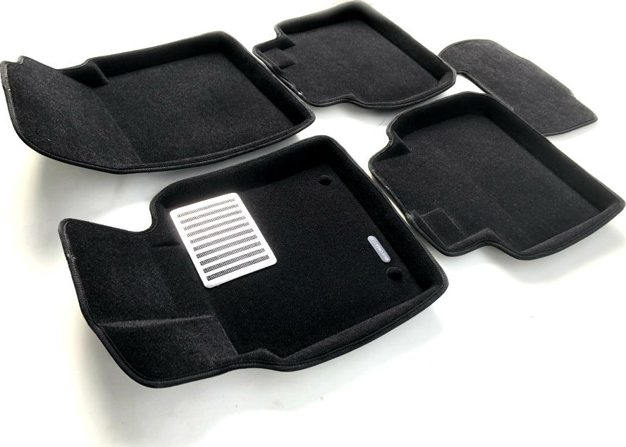 Коврики текстильные Euromat 3D Lux для салона Toyota Camry 70 (V70, XV70) 2018-2026 (вкл. GR Sport). Артикул EM3D-005101