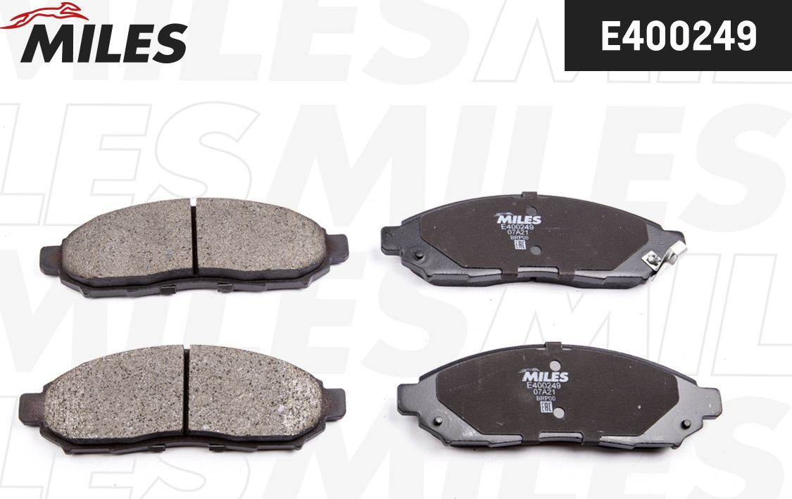 Тормозные колодки Miles (Low-Metallic). Артикул E400249