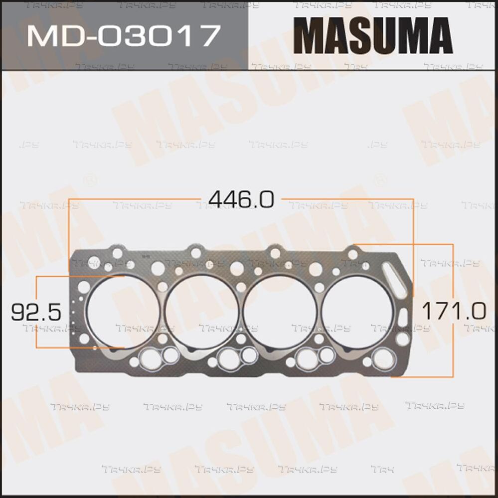 Прокладка ГБЦ Masuma. Артикул MD-03017