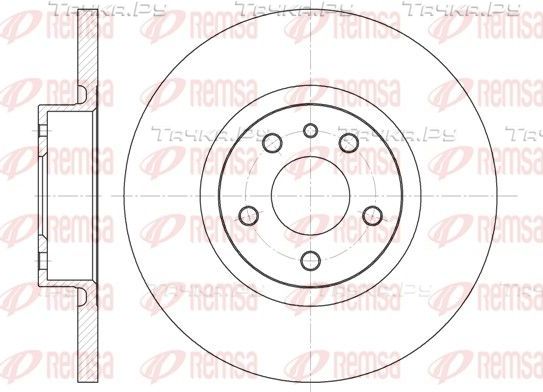 Тормозной диск Remsa передний для Alfa Romeo 156 I 1997-2006. Артикул 6512.00
