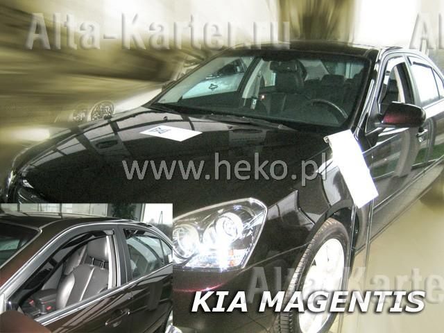 Дефлекторы Heko для окон Kia Optima II 2005-2010. Артикул 20132