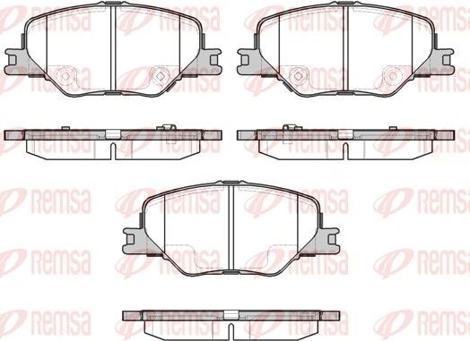 Тормозные колодки Remsa передние для Opel Insignia II 2017-2026. Артикул 1795.02