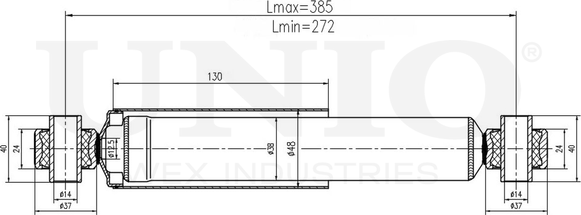 Амортизатор подвески (Unio). Артикул SAB-10655