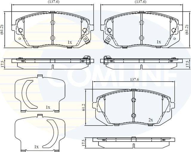 Тормозные колодки Comline Comline. Артикул CBP32529