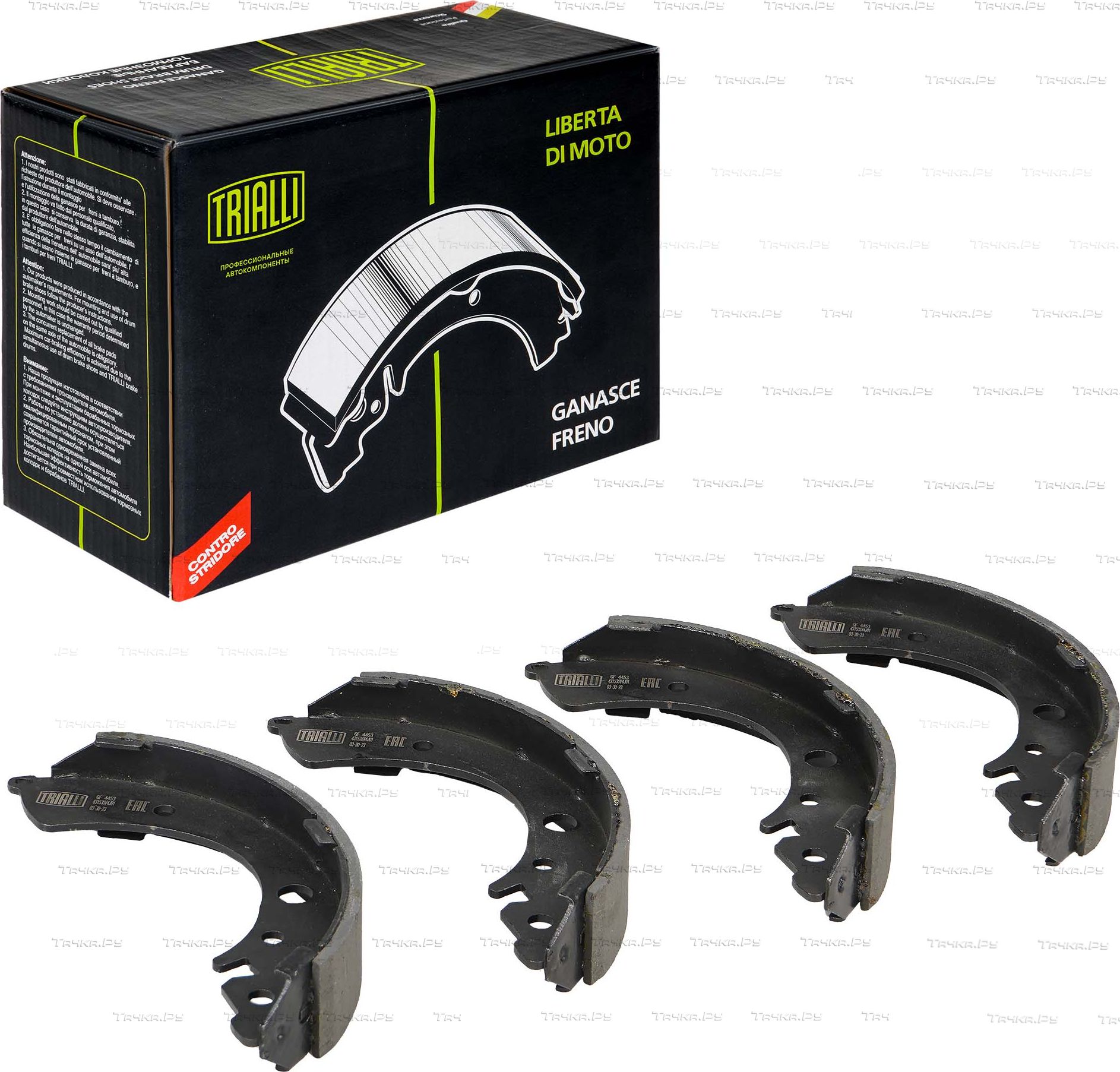 Тормозные колодки Trialli задние для Honda HR-V I 1999-2006. Артикул GF 4453
